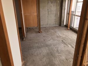 東京都大田区の集合住宅にて、 置床工事 フローリング工事を致しました。