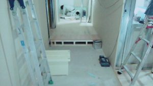 東京都小平市の保育園にて、CP工法での置床工事を行いました。