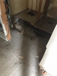 神奈川県平塚市の宿泊施設にて、防音効果（フリーフロアCP）置床工事を行いました！