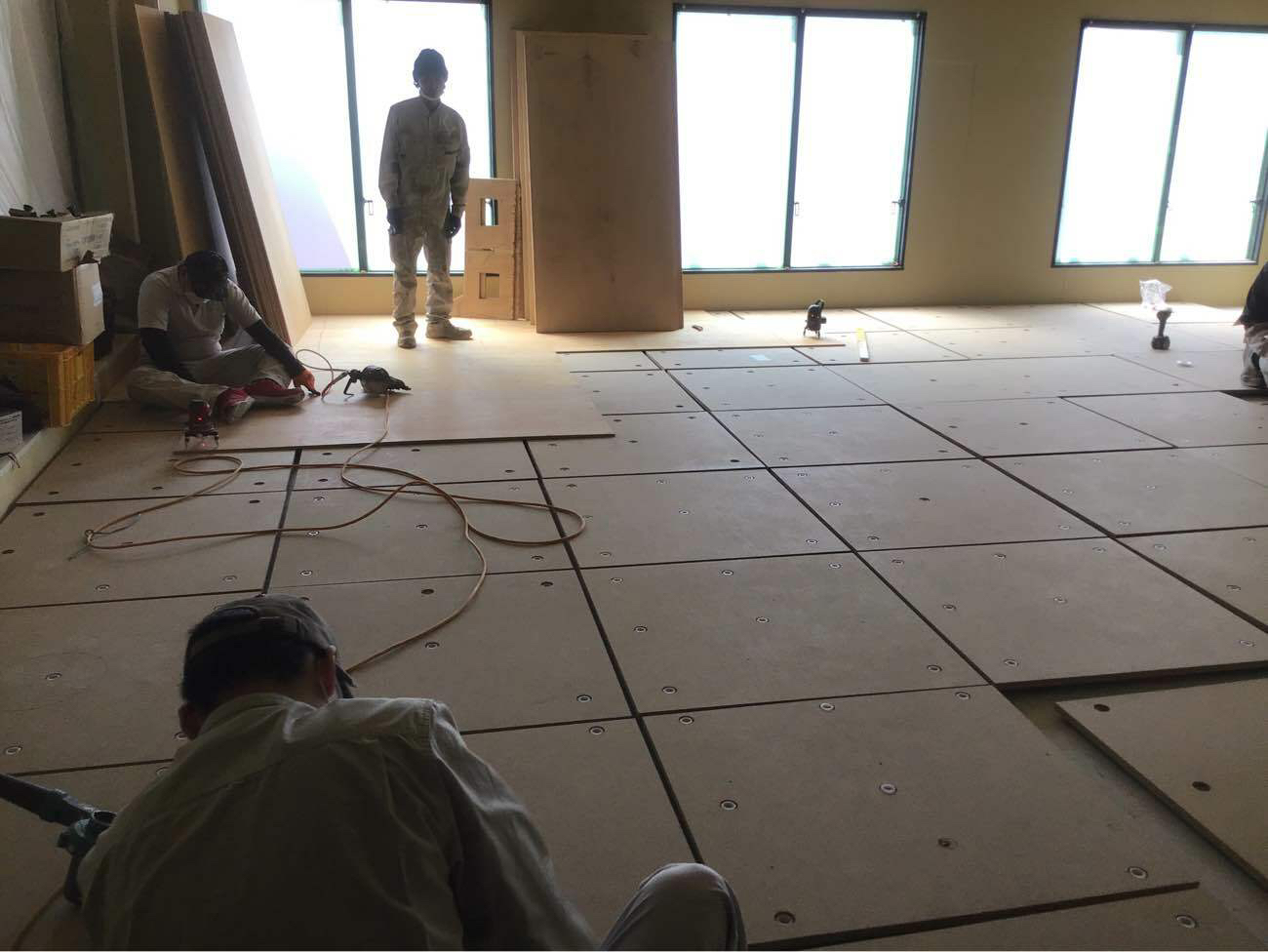 千葉県鴨川市の病院にて、改修工事に伴う置床を行いました。（フリーフロアCP、エアロビクスシステム）【秀和建工】
