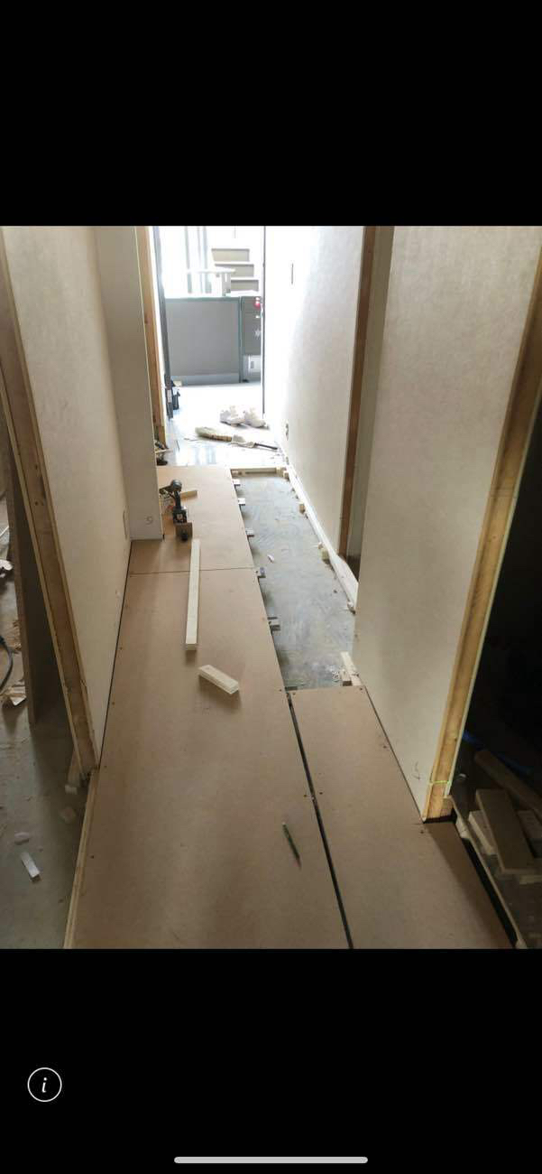 東京都八王子市のマンションにて、１day置床工事を行いました。（乾式二重床）【秀和建工】