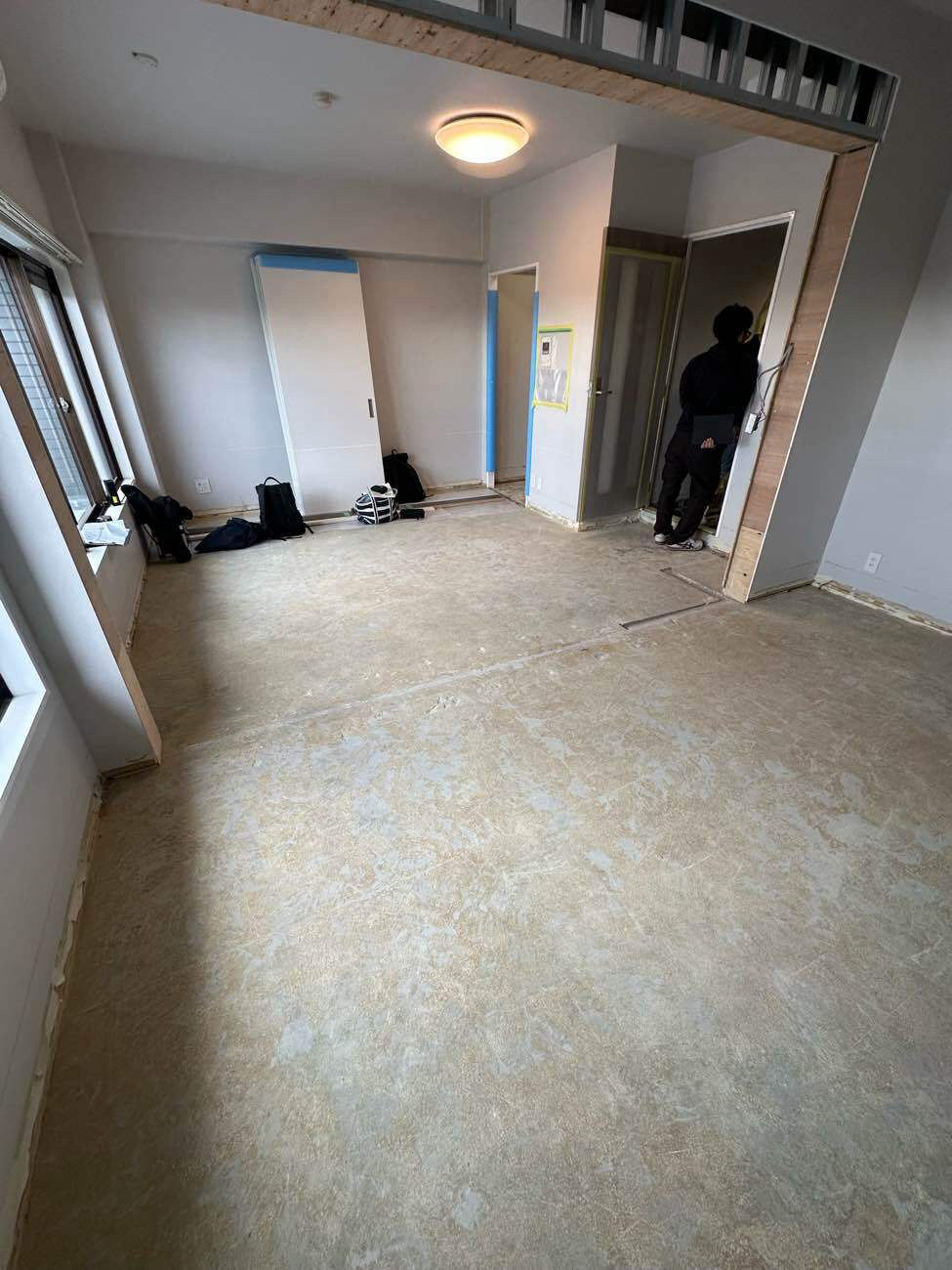 東京都大田区のマンションにて、置床工事を行いました。（乾式二重床）【秀和建工】