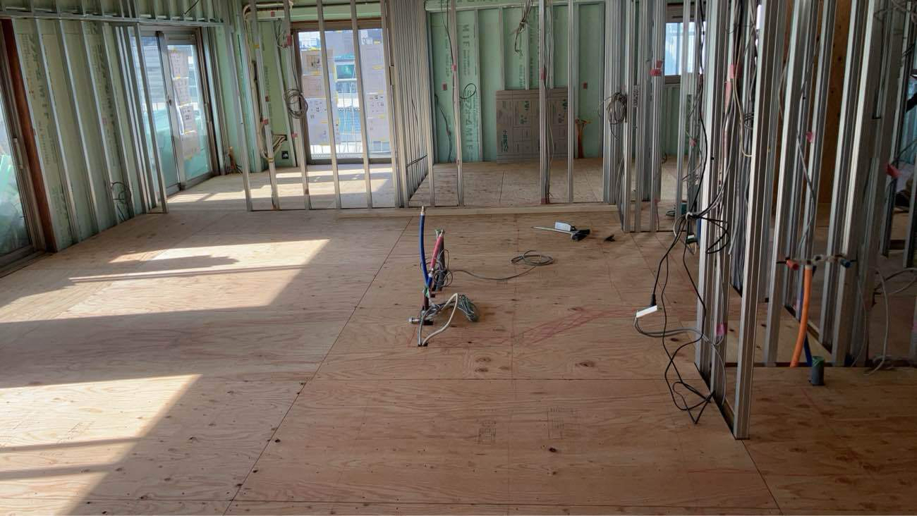 東京都品川区のマンションにて、１day置床工事を行いました。（乾式二重床）【秀和建工】