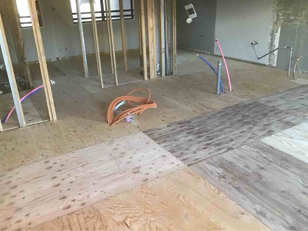 東京都渋谷区のマンションにて、１day置床工事を行いました。（乾式二重床）【秀和建工】