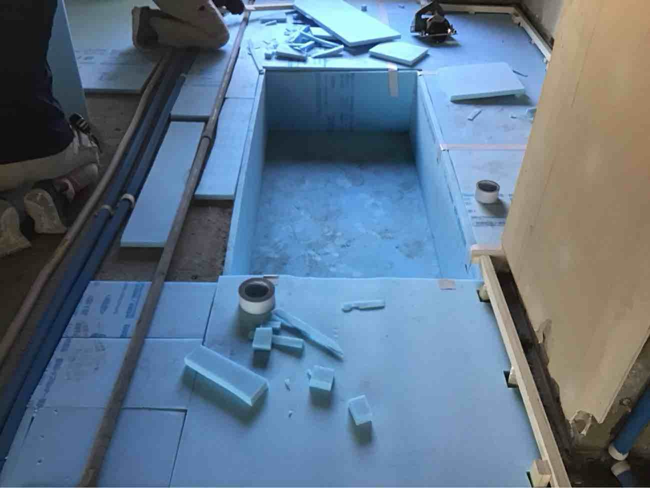 東京都港区にて、マンションの置床工事を行いました。（乾式二重床）【秀和建工】
