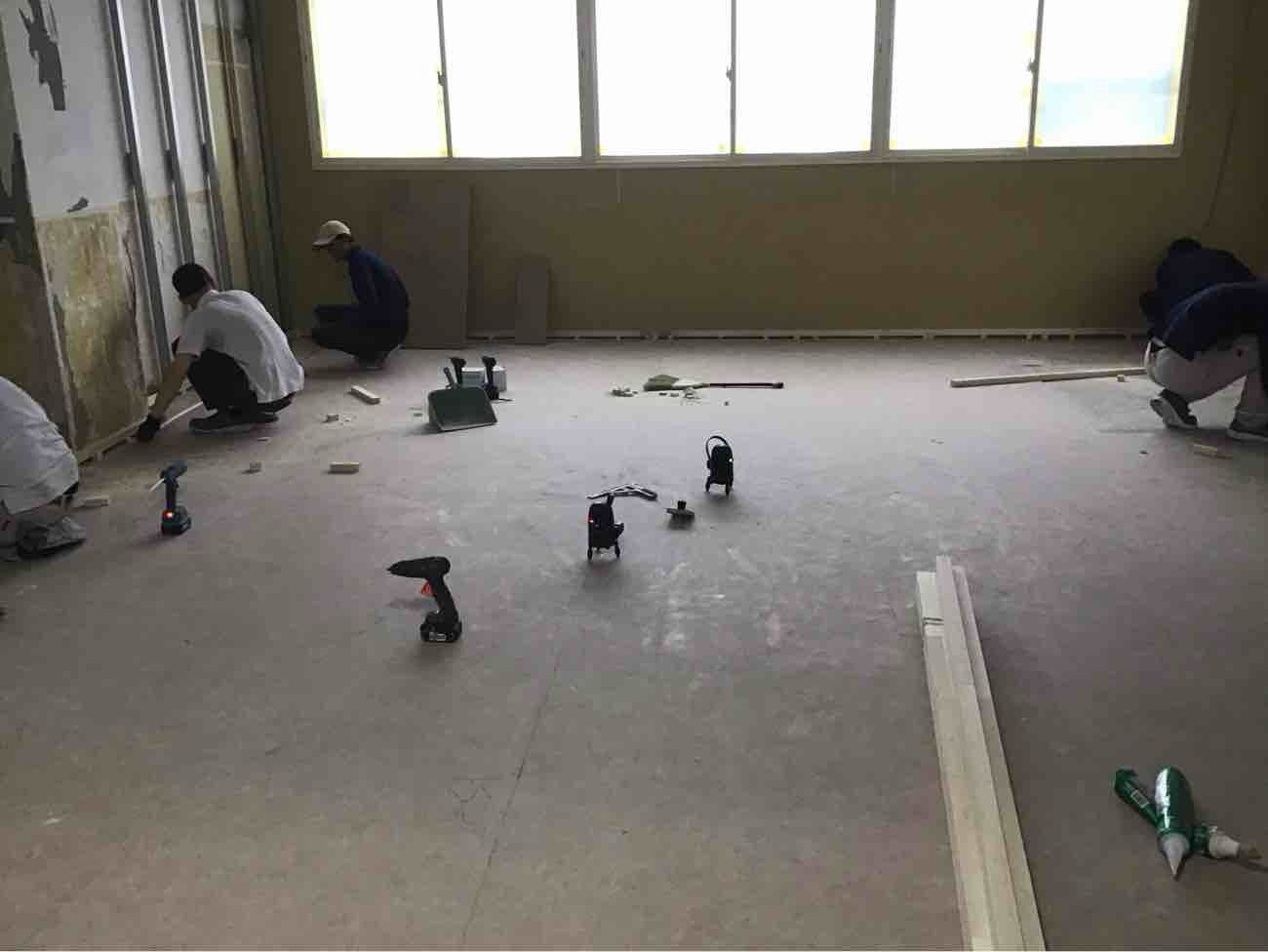 川崎市中原区にて、マンションの置床工事を行いました。（乾式二重床）【秀和建工】