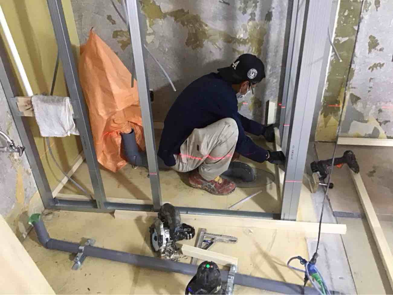 川崎市中原区にて、マンションの置床工事を行いました。（乾式二重床）【秀和建工】