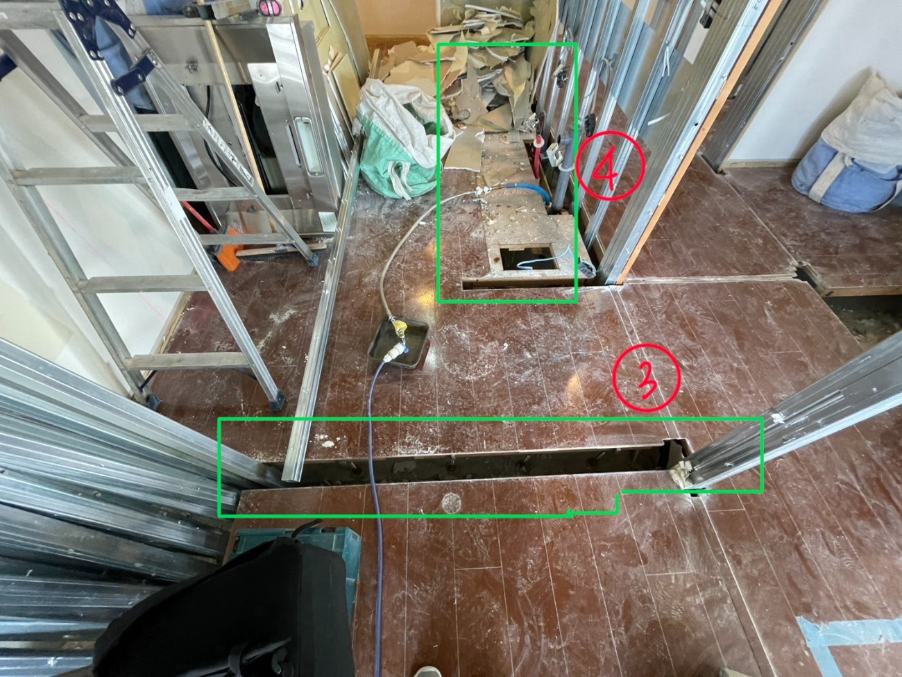 東京都品川区にて、マンションの置床工事を行いました。（乾式二重床）【秀和建工】
