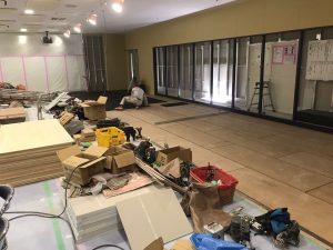 神奈川県小田原市にて、ビルの置床工事を行いました。
