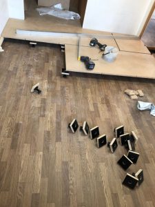 東京都荒川区のマンションにて、床リフォーム、置床工事を行いました！
