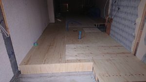 東京都北区の戸建住宅にて、置床工事を行いました。（フクビ化学工業フリーフロアEP）【秀和建工】