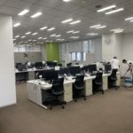 神奈川県藤沢市のオフィスにて、床改修タイルカーペット張替を行いました。（サンゲツTN-300）【秀和建工】