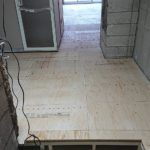 東京都杉並区のマンションにて、軽天・ボードの壁・置床工事一括請負工事を行いました。（乾式二重床）【秀和建工】