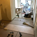東京都中野区のマンションにて、置床工事を行いました。（乾式二重床）【秀和建工】