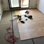 神奈川県横浜市泉区のマンションにて1day置床工事を行いました。（フリーフロアCPF）【秀和建工】