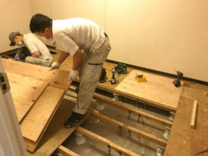 東京都港区元麻布のマンションにて、復旧工事を行いました。【秀和建工】