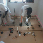 埼玉県春日部市のマンションにて、置床工事を行いました。（フリーフロアCP）【秀和建工】