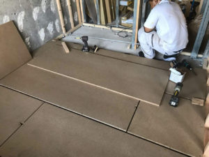 神奈川県大和市のマンションにて、1day置床工事を行いました。（フリーフロアCP）【秀和建工】