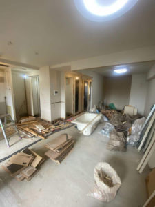埼玉県新座市のマンションにて、置床工事を行いました。（乾式二重床）【秀和建工】