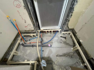 東京都大田区のマンションにて、置床工事を行いました。（フリーフロアCP）【秀和建工】