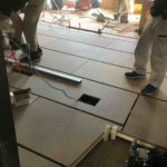 東京都目黒区のマンションにて、１day置床工事を行いました。（フリーフロアCP）【秀和建工】