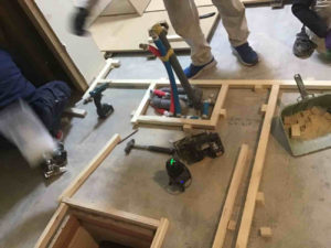 東京都練馬区のマンションにて、改修工事に伴う置床工事を行いました。（乾式二重床）【秀和建工】