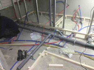 東京都葛飾区のマンションにて、改修工事に伴う置床工事を行いました。（乾式二重床）【秀和建工】