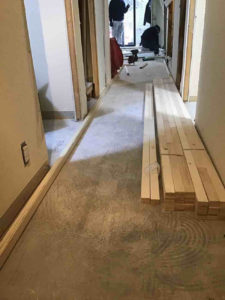 東京都練馬区のマンションにて、改修工事に伴う置床工事を行いました。（乾式二重床）【秀和建工】