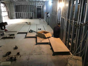 東京都立川市のマンションにて、置床工事を行いました。（フクビフリーフロアＣＰ）【秀和建工】