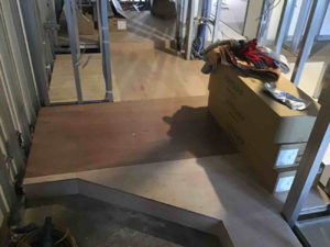 川崎市高津区のマンションにて、１day置床工事を行いました。（乾式二重床）【秀和建工】