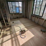 横浜市西区のマンションにて、置床工事を行いました。（乾式二重床）【秀和建工】