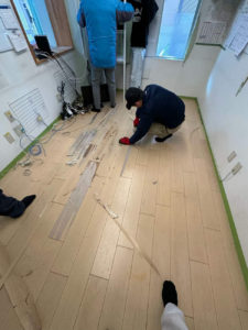 東京都板橋区の保育園にて、フロアタイル工事を行いました。（サンゲツフロアタイル）【秀和建工】