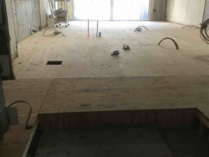 東京都港区のマンションにて、１day置床工事を行いました。（フリーフロアCP）【秀和建工】