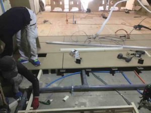 東京都港区のマンションにて、１day置床工事を行いました。（フリーフロアCP）【秀和建工】