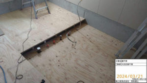 東京都大田区のマンションにて、置床工事を行いました。（フリーフロアCP-F）【秀和建工】