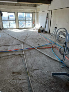 東京都目黒区のマンションにて、１day置床工事を行いました。（フリーフロアCP）【秀和建工】