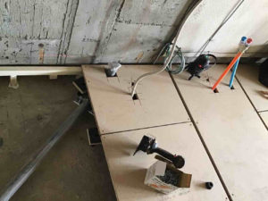 東京都目黒区のマンションにて、１day置床工事を行いました。（フリーフロアCP）【秀和建工】