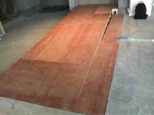 東京都世田谷区のマンションにて、置床工事を行いました。(パーチクルボード)【秀和建工】