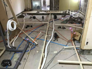 東京都品川区のマンションにて、１day置床工事を行いました。（フリーフロアCP）【秀和建工】