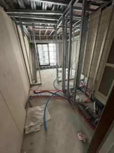 横浜市西区の新築マンションにて、置床工事を行いました。（乾式二重床）【秀和建工】