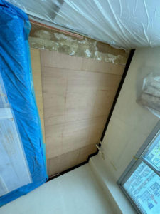 東京都港区のマンションにて、置床工事を行いました。（乾式二重床）【秀和建工】