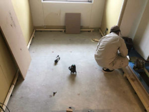 千葉県市川市のマンションにて、置床工事を行いました。（乾式二重床）【秀和建工】
