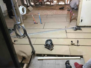 東京都品川区のマンションにて、１day置床工事を行いました。（フリーフロアCP）【秀和建工】