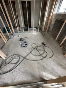 東京都墨田区のマンションにて、置床工事を行いました。（乾式二重床）【秀和建工】