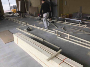 神奈川県藤沢市のシミュレーションゴルフ場店舗にて、ハイブリット置床工事を行いました。（乾式二重床）【秀和建工】