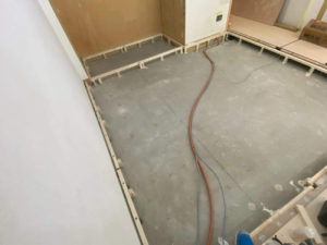 横浜市泉区のマンションにて、置床工事を行いました。（乾式二重床）【秀和建工】