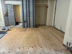 東京都品川区のマンションにて、１day置床工事を行いました。（フリーフロアCP）【秀和建工】