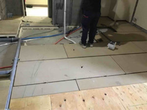 東京都品川区のマンションにて、１day置床工事を行いました。（フリーフロアCP）【秀和建工】