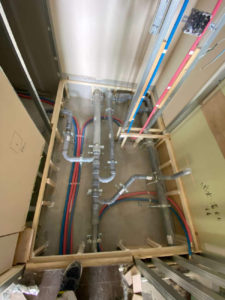 東京都世田谷区のマンションにて、置床工事を行いました。（フリーフロアCP）【秀和建工】