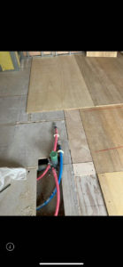 東京都渋谷区のマンションにて、置床工事を行いました。（ラワン構造用合板12ｍ）【秀和建工】